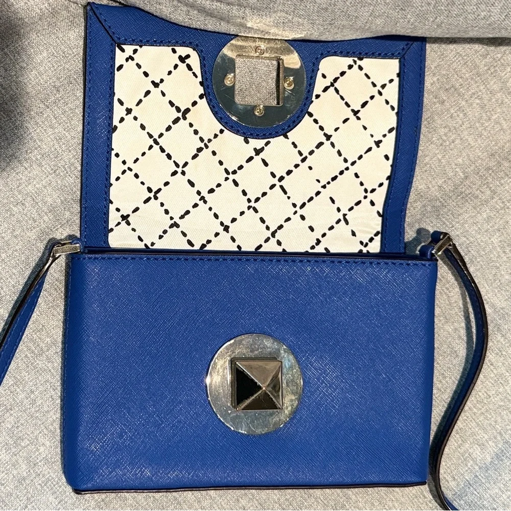 Kate Spade Newbury Lane Sally Crossbody Bag in Royal Blue Saffiano Leather, EUC - Picture 11 of 14